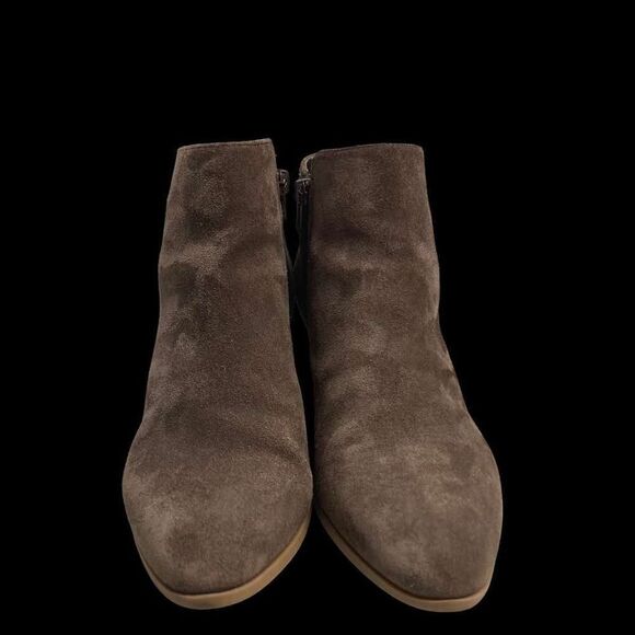 ALFANI Adison  Women’s Suede Leather Brown Booties Size 9.5 M 2” heel - Picture 12 of 12